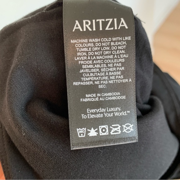 [🌟 PRICE FIRM] ARITZIA Casual Contour Flourish Bodysuit Black Square Neck XS - Picture 9 of 13